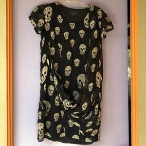 Silk skull dress